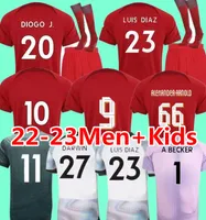 22 23 voetbaltruien thuis weg 3e 2022 2023 Voetbalkit Tops Shirts Men Kids Uniform
