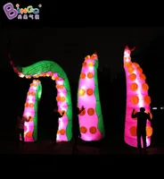 5M Height Simulation Tentacles Decoration Inflatable Octopus Tentacles Add LED Lights For Advertising Event With Air Blower Toys S9744033