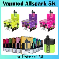 Аутентичные Vapmod Allspark 5K одноразовые E -сигареты 5000 Puffs Vape Pen 15 мл Предварительно заполненные катушки сетчатой ​​катушки 650 мАч.