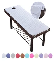 Miękki masaż poliestrowy arkusz łóżka elastyczne spa zabiegowe osłonę do relaksacji przedprzedawczy Artykuł do otworu Salon Couch 2206293381050