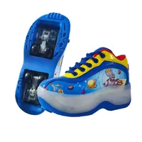 Magic Flying Chilen's Cartoon Men's and Women's Four-wheel Runaway Shoes Flying Shoes Skating Roller Skates