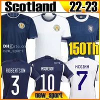 4xl 22 23 Scozia 150a maglie di calcio Coppa del Mondo Coppa Vintage 2022 2023 Home Away John McGinn Scott Andy Robertson Fraser Adams Hanley Dykes Men Shirts Football