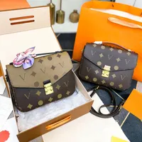 Kvinna designer väskor pochtte metis axelväska serienummer kvalitet läder kvinnor handväska messenger väskor