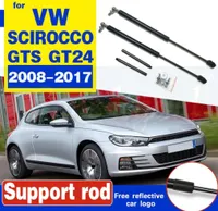 F￶r VW Scirocco 20082017 R GTS GT24 Refit Bonnet Hood Gas Spring Shock Lift Struts St￶d St￶d Hydraulisk Rod Carstyling233L7997749