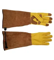 Disposable Gloves 151 Inch Rose Pruning For Men And Women Extra Long Breathable Goatskin Leather Thorn Proof Gardening Gauntlet8854180