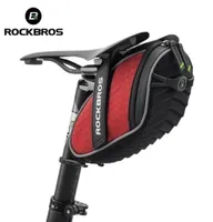 Sacs Sacs Rockbros 3D Shell Bike Aalproofroping Saddle Reflective Bicycle Trocoproof Tocoping arrière Poste de selle ACCESSOIRES MTB 2212017646091