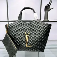 Icare Maxi Bag Designer Bags 여성 토트 가방 부착 다이아몬드 퀼트 비치 패션 큰 쇼핑 토트 어깨 핸드백