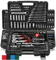 Other Hand Tools pcs Socket Ratchet Car Repair Wrench Set Head Pawl Spanner Screwdriver Metalworking Kit Wall sign 2212067258158