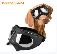 Lunettes de soleil pour chien cool UV Protection Lignes de vent pour animaux de compagnie Eye Wear Media Grow Dog Swimming Skings Flexible Réglable STR3811214