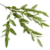 Decorative Flowers Realistic Full Of Vitality Imitation Eucalyptus Branch Water Resistant Wedding Decor Artificial Leaves