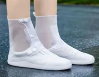 Beyaz Yağmur Ayakkabıları Erkekleri Kapsar Kadın Koruma Yüksek Üstü Yeniden Kullanılabilir Kadınlar039S Suya Dayanıklı Ayak Kapağı 2204273150291