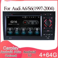 Android 10 GPS Navigation Car Multimedia DVD Stéréo Radio Player CarPlay Auto pour Audi A6 / S6 (1997-2004) 2DIN