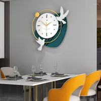 Настенные часы Большой живой стол скандинавский дизайн ксеноморф Метал