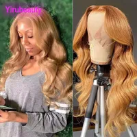 13x4 Lace Front Wig Body Wave Brasil Human Virgin Hair 27# Color YirubeAuty Products 10-32 polegadas 150% 180% 210% densidade