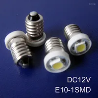 Alta qualidade DC12V LED E10 Bulb Instrument Pilot Lamp 12V Indicador 10pc/lote