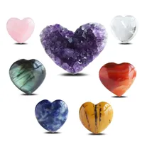 Pendant Necklaces 3Lb Natural Bk Assorted Tumbled Polished Stones Healing Crystal Set Chakra Quartz Kit Real Meditation Gifts For Re Dhkbo