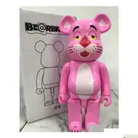 Action Action Toy Aigures 400 Bearbrick Bearbricks PVC Material Plastic Teddy Bear Cartoon Silly 28cm Gift Doll Medicom DH2OS