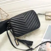 Fashion Shoulder Bags Genuine Leather Camera Bags for Women Purse Cowhide Handbag Presbyopic Card Holder Purse Evening Bag Messeng180A