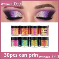 Eye Shadow Private Label Glitter Eyeshadow Cream High Pigment Single Chameleon Makeup Pigments Custom Logo Drop Delivery Health Beaut DHCM4