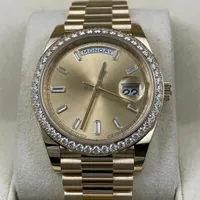 Reloj mec￡nico para hombres 40 mm M228348RBR-0002 Gold Diamond Sapphire Dial impermeable 50 mm 317L Reloj de regalo navide￱o