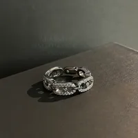 Messiika Moving Uno Rings voor vrouwelijke ontwerper Diamond Sterling Silver Gold Geplaat