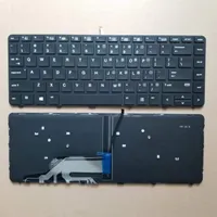 Laptop US -Tastatur f￼r HP Probook 430 G3 440 G3 430 G4 440 G4 640 G2 645 G2 Englisches Layout mit Hintergrundbeleuchtung
