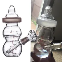 Bottiglie di bontato giaccino olio piattano fumogano pipa vetro bongs bongs ciotola da 14 mm spessa vetro tampone riga