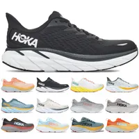 Hoka Shoe Hakos Bondi 8ランニングシューズ軽量ショック吸収カーボン2クリフトン8トリプルブラックホワイトアンバーイエローシャドウオフ女性メンズトレーナースニーカー