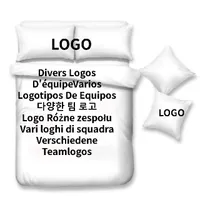 Zestawy pościeli Zespół literie 3pc logo avec lequipe futbol juego ropa cama con el del equipo futbol della squadra
