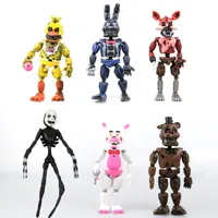 6pcs na Freddy's Five Nights Action PVC Rysunek 17 cm Bonnie Foxy Freddy Toys 5 Fazbear Bear Doll Toys For Christmas Gift2629