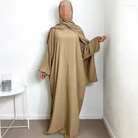 Abaya Dubai Turquía Musulmán Vestido Hijab Ropa étnica Vestido marroquí Kaftan para mujeres Ropa de oración islámica Jilbeb Robe Longue Priere Abaya