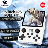 Portable Game Players POWKIDDY RGB20S Handheld Game Console Retro Open Source System RK3326 3.5-Inch 4 3 IPS Screen Children's Gifts 230220