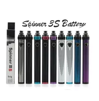 Electronics Batteries Vision Spinner 3S IIIS 1600mAh Battery Variable Voltage 3.6V-4.8V Top Twist USB Passthrough ESAM-T For 510 Thread