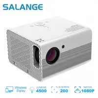 Projectors Salange T10 Full HD 1080P Projector Mini LED Proyector Native 1920x1080 4500 Lumens Android Home Theater Video Beamer J230221