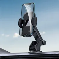 Evrensel 360 ° araba ön cam gösterge paneli tutucu montaj iPhone GPS cep telefonu siyah