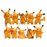10PCS Lot Anime Games Action Figures Pvc Mini figurki zabawki Artwares Cake Toppers 5-6 cm 2-2 4 cala wysoki 2709