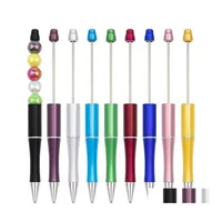 Ballpoint Pens USA Ajouter une perle bricolage stylo d'origine perles personnalisables lampe personnalisable Craft de rédaction d'outils de rédaction de gouttes