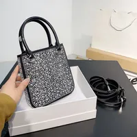 Bolsas de moda de moda Bolsas para mujeres al aire libre Imitaci￳n de cristal Mini bolso con caja