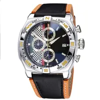 Mens Sport Watch Montre de Luxe Luxury Wristwatches Japan Quartz Movement Chronograph Black Face Orologio di Lusso Fashions Watches for291g