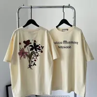 2023 Devil Chateau T-shirt Marmont Flower Clothing Homme T-Shirts Men Women Designer High Street Print Tee Top
