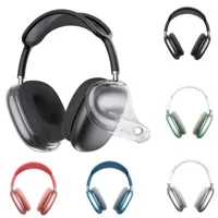 Pour AirPods Max Accessoires de casque AirPod Maxs Headset Transparent TPU Shelicone Silicone ￩tanch￩