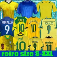 1970 1978 1998 Retro Brasil Pele Soccer Jerseys 1957 2002 Carlos Romario Ronaldo Ronaldinho Shirts 2004 1994 Brésils 2006 1982 Rivaldo Adriano Kaka 1988 22109