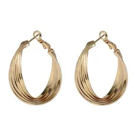 Hoop Huggie Golden Golden Big Round Earring for Women Classic Eor Rings Shell Pattern Hoops Womens Gift Fine Jewelry 전체 2021222a