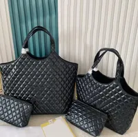 İcare maxi çanta lüks tasarımcı çanta çanta kadınlar tote çanta debriyaj deri haberci siyah püsküller loulou crossbody büyük kılıf moda omuz çantası çantası 58cm 40cm