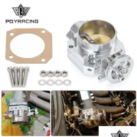 Drosselklappenk￶rper PQY Aluminium Sier -Ansaugkr￼mmer 70 mm f￼r Honda B16 B18 D16 F22 B20 D/B/H/F, z.