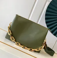 Дизайнерская цепная сумка роскошные пакеты для лопаток подлинная кожаная сумка 34 см Coussin MM M57783