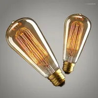 220-240V LED żarówka retro żółta kawiarnia wystrój lampy w stylu przemysłowym