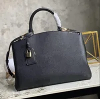 Luksusowe projektanci torebki torebki Montigne Bag Women Tote Brand Letter Expossing Oryginalne skórzane torby na ramię