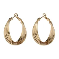 Hoop Huggie Golden Golden Big Round Earring for Women Classic Eor Rings Shell Pattern Hoops Womens Gift Fine Jewelry 전체 20212840