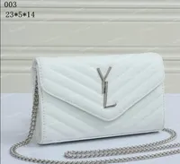 Fashion Handbags épaule Luxurys Designer Sacs Yslitys Metal Chain Gold Silver Femmes sac à main